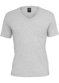 Urban Classics Melange V-Neck Pocket Tee TB484 Lightgrey