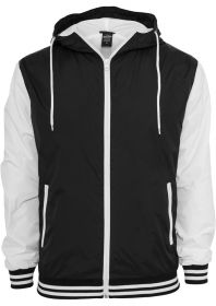 Urban Classics TB509 University Windbreaker Black/White