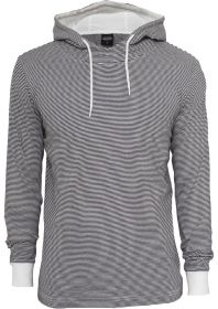 Urban Classics TB501 Stripe Jersey Hoody Navy/White