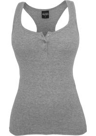Urban Classics TB452 Ladies Button Tanktop Grey