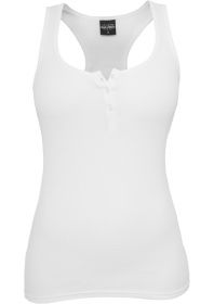 Urban Classics TB452 Ladies Button Tanktop White