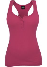 Urban Classics TB452 Ladies Button Tanktop Fuchsia