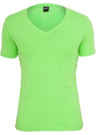 Urban Classics TB381 Neon V-Neck Tee Green