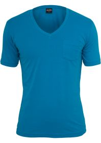 Urban Classics V-Neck Pocket Tee TB497 Turquoise