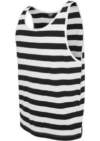 Urban Classics TB499 Stripe Big Tank White/Black